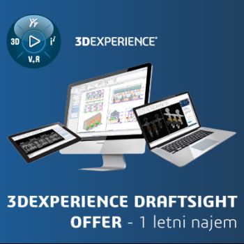 3DEXPERIENCE DraftSight Offer - najem za 1 leto