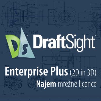 Draftsight Enterprise Plus (mrežna licenca) - najem za 1 leto