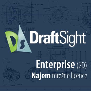 Draftsight Enterprise (mrežna licenca) - najem za 1 leto